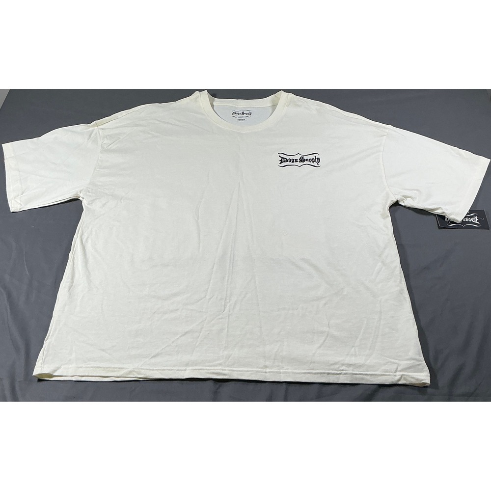 Dogg Supply by Snoop Dogg Mens 2XL Cream Bandana Graphic T-Shirt New